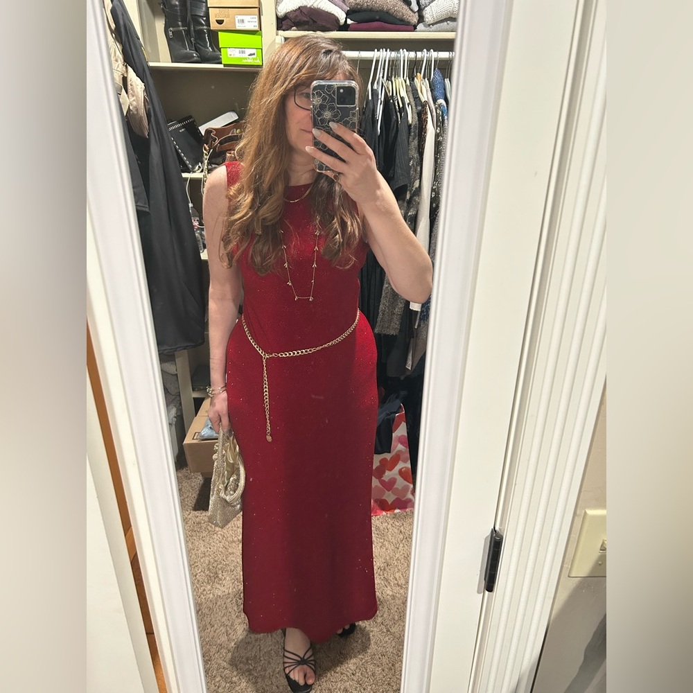 Elegant Red Evening Gown